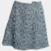 Emporio Armani Blue Brocade Pleat Detail Short Skirt S For Women -Emporio Armani sale luxury women emporio armani used clothes p643517 001