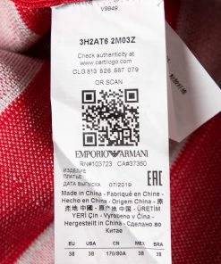 Emporio Armani Multicolor Striped Knit Flared Dress S For Women -Emporio Armani sale luxury women emporio armani used clothes p650064 003