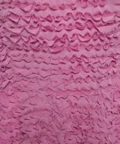 Emporio Armani Pink Ruffled Crepe Sleeveless Dress S For Women -Emporio Armani sale luxury women emporio armani used clothes p654395 002