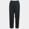 Emporio Armani Black Wool Tailored Pants M For Women -Emporio Armani sale luxury women emporio armani used clothes p664165 005
