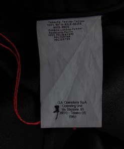 Emporio Armani Black Silk Satin Ruffled Hem Skirt S For Women -Emporio Armani sale luxury women emporio armani used clothes p664190 002