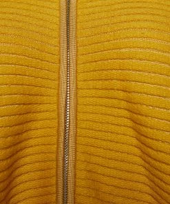 Emporio Armani Yellow Wool Zip Front Cardigan L For Women -Emporio Armani sale luxury women emporio armani used clothes p664366 006