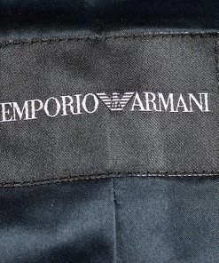 Emporio Armani Black Velvet Bead Tasseled Blazer S For Women -Emporio Armani sale luxury women emporio armani used clothes p670618 005
