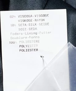 Emporio Armani Black Velvet Bead Tasseled Blazer S For Women -Emporio Armani sale luxury women emporio armani used clothes p670618 006