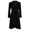 Emporio Armani Black Yarn Embroidered Side Tie Detail Long Blazer S For Women -Emporio Armani sale luxury women emporio armani used clothes p67067 0001