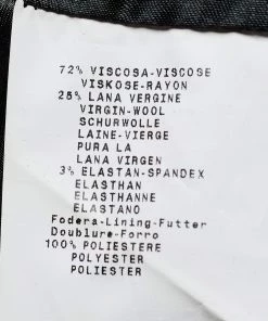 Emporio Armani Black Ruffled Shawl Collar Blazer M For Women -Emporio Armani sale luxury women emporio armani used clothes p671245 002