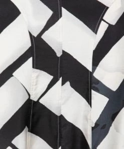 Emporio Armani White Printed Flared Midi Skirt M For Women -Emporio Armani sale luxury women emporio armani used clothes p677300 004