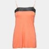 Emporio Armani Orange Beaded Detail Sleeveless Knit Top S For Women -Emporio Armani sale luxury women emporio armani used clothes p682257 001