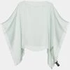 Emporio Armani Pale Green Silk Satin Poncho One Size For Women -Emporio Armani sale luxury women emporio armani used clothes p684686 005