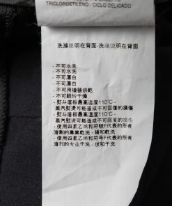 Emporio Armani Slate Grey Crepe Contrast Panel Trousers L Waist 35" For Women -Emporio Armani sale luxury women emporio armani used clothes p686862 008