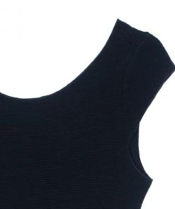 Emporio Armani Fitted Ruffle Hem Dress S For Women -Emporio Armani sale luxury women emporio armani used clothes p7277 004