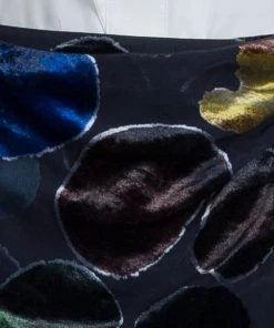 Emporio Armani Multicolor Devore Abstract Print Draped Mini Skirt S For Women -Emporio Armani sale luxury women emporio armani used clothes p74275 004