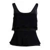 Emporio Armani Black Silk Overlay Detail Sleevless Top M For Women 2 Emporio Armani Black Silk Overlay Detail Sleevless Top M For Women -Emporio Armani sale luxury women emporio armani used clothes p74376 001