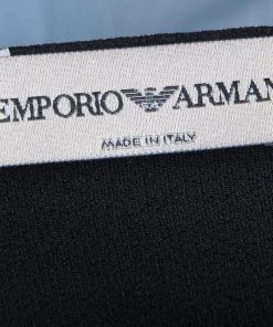 Emporio Armani Black Silk Overlay Detail Sleevless Top M For Women -Emporio Armani sale luxury women emporio armani used clothes p74376 005