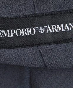 Emporio Armani Multicolor Devore Abstract Print Bow Detail Sleeveless Top S For Women -Emporio Armani sale luxury women emporio armani used clothes p74589 0005