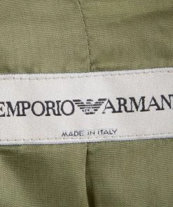 Emporio Armani Light Green Wool Blazer S For Women -Emporio Armani sale luxury women emporio armani used clothes p74695 005