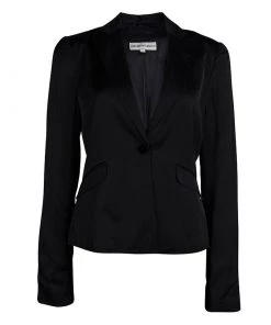 Emporio Armani Black Tailored Blazer M For Women