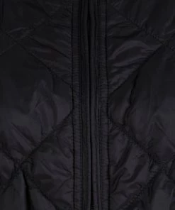 Emporio Armani Black Diamond Quilted Hooded Jacket L For Women -Emporio Armani sale luxury women emporio armani used clothes p83361 004