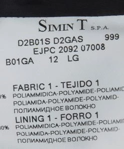 Emporio Armani Black Diamond Quilted Hooded Jacket L For Women -Emporio Armani sale luxury women emporio armani used clothes p83361 006