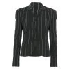Emporio Armani Monochrome Striped Tailored Jacket S For Women