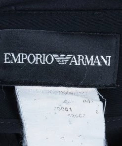 Emporio Armani Wide-Leg Ruffle Trousers M For Women -Emporio Armani sale luxury women emporio armani used clothes p9288 0010