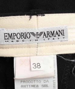 Emporio Armani Black Lapel Style Suit S For Women -Emporio Armani sale luxury women emporio armani used clothes p97176 004