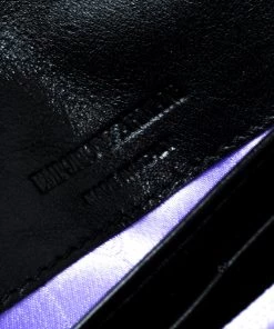 Emporio Armani Silver/Black Sequin And Patent Leather Clutch For Women -Emporio Armani sale luxury women emporio armani used handbags p169285 001