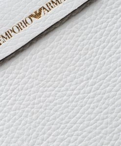 Emporio Armani Black/White Leather Tote For Women -Emporio Armani sale luxury women emporio armani used handbags p184639 003