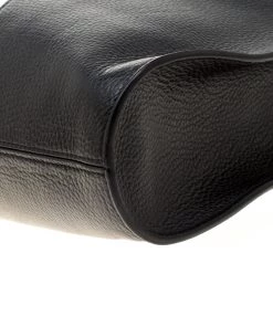 Emporio Armani Black/White Leather Tote For Women -Emporio Armani sale luxury women emporio armani used handbags p184639 008