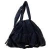 Emporio Armani Navy Blue Nylon Pleated Satchel For Women -Emporio Armani sale luxury women emporio armani used handbags p222615 009
