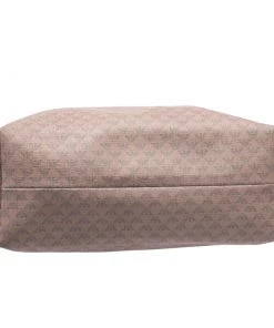 Emporio Armani Beige Monogram Coated Canvas Tote For Women -Emporio Armani sale luxury women emporio armani used handbags p265861 005