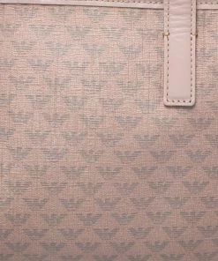 Emporio Armani Beige Monogram Coated Canvas Tote For Women -Emporio Armani sale luxury women emporio armani used handbags p265861 008