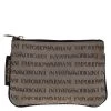 Emporio Armani Grey/Black Monogram Canvas Pouch For Women -Emporio Armani sale luxury women emporio armani used handbags p276773 006