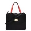 Emporio Armani Black/Red Leather Tote For Women