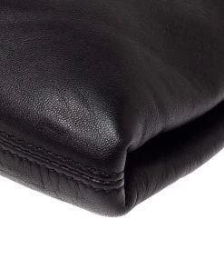 Emporio Armani Black Leather Frame Shoulder Bag For Women -Emporio Armani sale luxury women emporio armani used handbags p306247 002