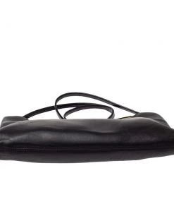 Emporio Armani Black Leather Frame Shoulder Bag For Women -Emporio Armani sale luxury women emporio armani used handbags p306247 004