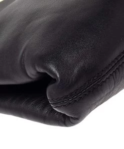 Emporio Armani Black Leather Frame Shoulder Bag For Women -Emporio Armani sale luxury women emporio armani used handbags p306247 005