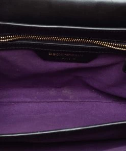 Emporio Armani Burgundy Leather Crossbody Bag For Women -Emporio Armani sale luxury women emporio armani used handbags p330196 009