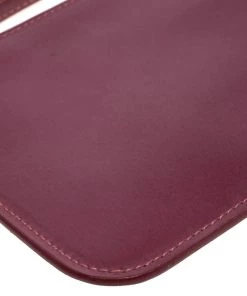 Emporio Armani Burgundy Patent Leather Wristlet Clutch For Women -Emporio Armani sale luxury women emporio armani used handbags p333955 010