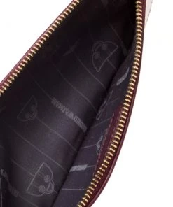Emporio Armani Burgundy Patent Leather Wristlet Clutch For Women -Emporio Armani sale luxury women emporio armani used handbags p333955 011