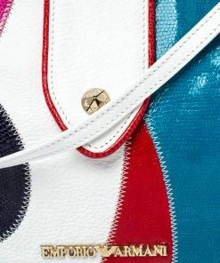 Emporio Armani Multicolor And Snakeskin Effect Leather Flap Crossbody Bag For Women -Emporio Armani sale luxury women emporio armani used handbags p358637 006