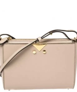 Emporio Armani Old Rose Leather Crossbody Bag For Women