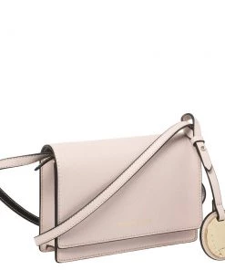 Emporio Armani Pale Pink Leather Flap Crossbody Bag For Women -Emporio Armani sale luxury women emporio armani used handbags p410370 003