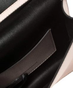 Emporio Armani Pale Pink Leather Flap Crossbody Bag For Women -Emporio Armani sale luxury women emporio armani used handbags p410370 008