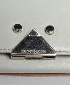 Emporio Armani Grey Leather Chain Shoulder Bag For Women -Emporio Armani sale luxury women emporio armani used handbags p472691 008