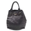 Emporio Armani Black Leather Tote For Women -Emporio Armani sale luxury women emporio armani used handbags p536700 008