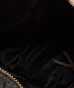 Emporio Armani Grey Leather Leather Zip Around Hobo For Women -Emporio Armani sale luxury women emporio armani used handbags p566012 012