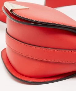 Emporio Armani Red Leather Flap Crossbody Bag For Women -Emporio Armani sale luxury women emporio armani used handbags p643609 002