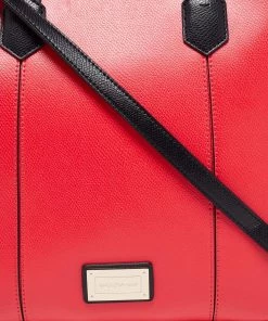 Emporio Armani Tricolor Leather Shopper Tote For Women -Emporio Armani sale luxury women emporio armani used handbags p650127 004