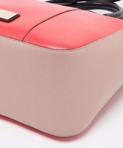 Emporio Armani Tricolor Leather Shopper Tote For Women -Emporio Armani sale luxury women emporio armani used handbags p650127 009